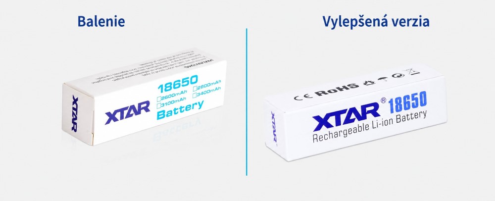 XTAR 18650 méretei és súlya